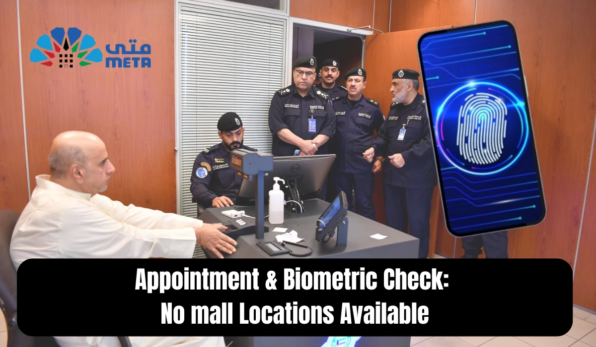 Appointment & Biometric Check: No mall Locations Available